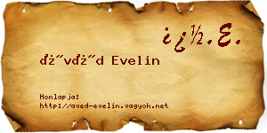 Ávéd Evelin névjegykártya