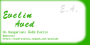 evelin aved business card