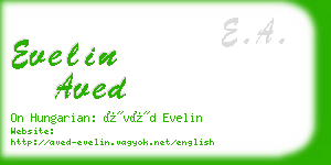evelin aved business card